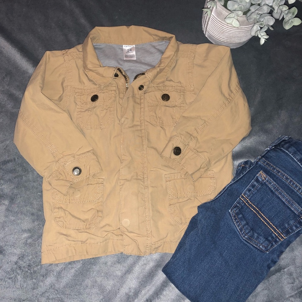 🐻 EUC Jersey lined Utility Jacket 🐻